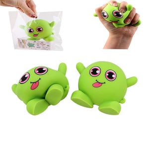 Green Monster Stretch Stress Relief Fidget Reliever Soft Squishy Toy