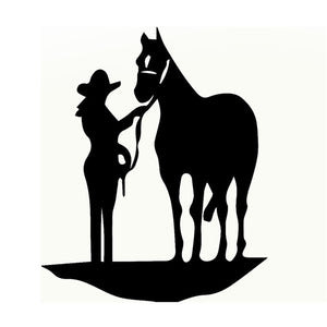 15x18cm Horse Pulling Reflective Car Stickers Auto Truck Vehicle Motorcycle Decal