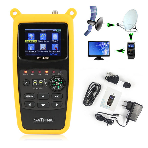 Satlink WS-6933 DVB-S2 FTA CKU Band Satlink Digital Satellite Finder Meter