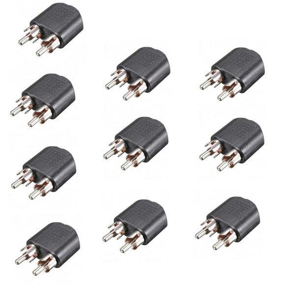 3.5mm 1/8 inch Female Jack To Dual RCA Male Y Splitter Audio Adapter Converter