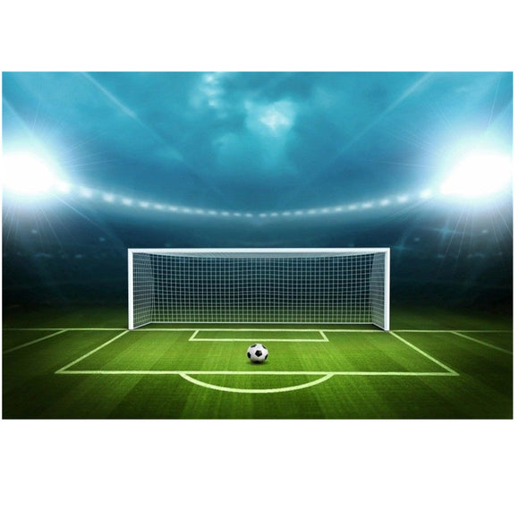 Football Field Soccer Field Theme Photography Vinyl Backdrop Studio Background 2.1m x 1.5m