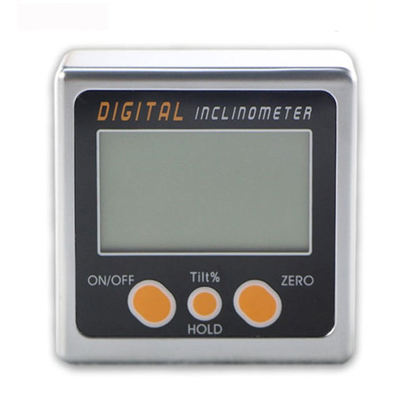 0-360 Digital Inclinometer Mini Bevel Box Angle Gauge Protractor Level Tool with Magnetic Base