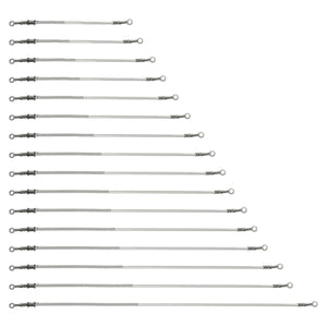 50cm-200cm Motorcycle Bike Brake Clutch Oil Hose Line Pipe 10mm Banjo Silver