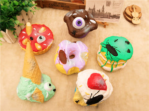 Cake Squishy Disgusting Big Dessert 13CM Tricky Funny Jumbo Toys Gift Collection With Packaging