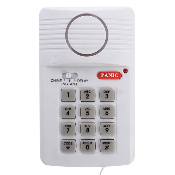 Security Keypad Door Alarm System Panic Button Doors Window Sheds Garages