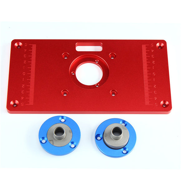 Multifunctional Red Aluminium Alloy Router Table Insert Plate For Woodworking Engraving Machine
