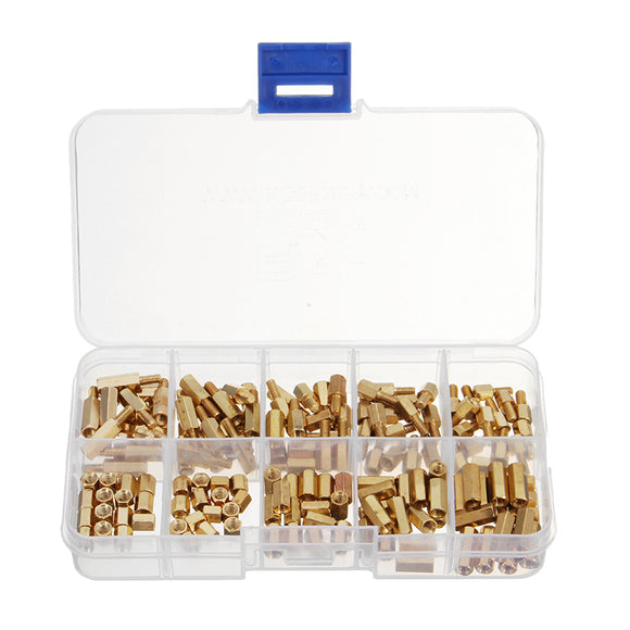 RJX HOBBY 150pcs M3 Brass Hex Spacer Set Assortment kit