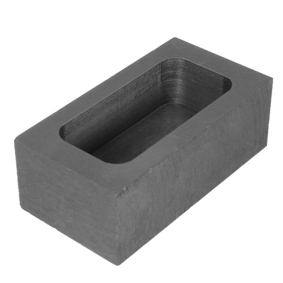 65x30x20mm Graphite Crucible Casting Melting Ingot Mold for Refining Melting 14OZ Silver/26OZ Gold