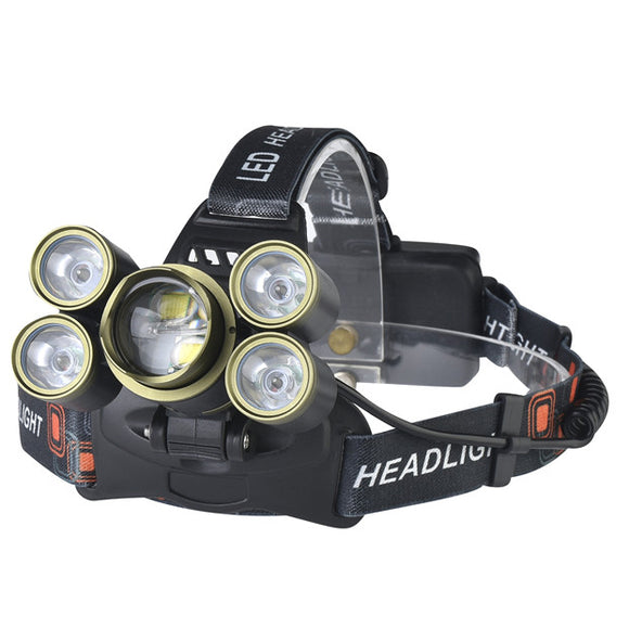 XANES 2506 2700LM Zoomable 4 Switch Modes 3T6 + 4XPE White Light 180  Rotation Adjustable Headlamp