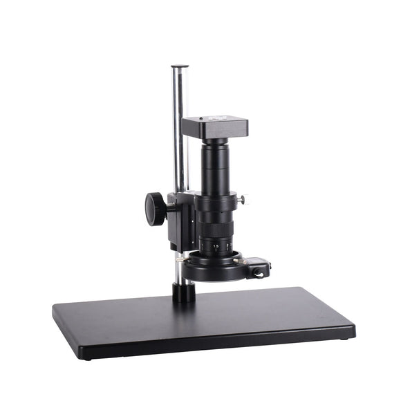 HAYEAR 21MP 1080P 60FPS 2K HDMI Electron Microscope Set USB Digital Industry Video Microscope Camera Set System 180X 300X C MOUNT Lens For Phone PCB Soldering