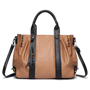 Brenice Women Solid Large Capacity Designer Handbag Shoulder Bag