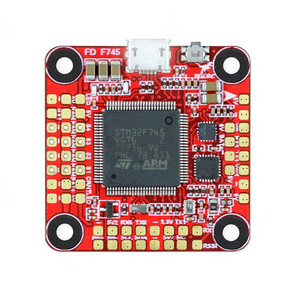 HGRLC Forward F7 Omnibus F7 V2 Dual Gyro 3-6S Flight Controller STM32F745 OSD w/ 5V/3A 8V/1.5A BEC 10.2G 30.5x30.5mm
