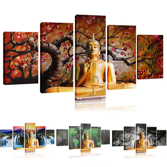 No Frame BUDDHA Modern Wall Decor Art Oil Painting On Canvas Abstract Large SET