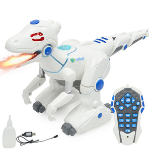 Electric Dancing Remote Dinosaur Robot With Light Animal Model Toy For Kids Children Christmas Gift