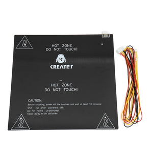 KR-10s 310*310m Large Size 250W/DC 24V Aluminum Heated Bed for 3D Printer High Thermal Conductivity