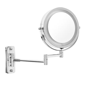 7 LED Lighted Makeup Cosmetic Mirror Bathroom Flexible Floding Adjustable Wall Mounted LED Mirrors"