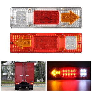 1.5W 24V LED Brake Tail Light Turning Signal Lamp for Trailer Truck Car Caravan Boat UTV