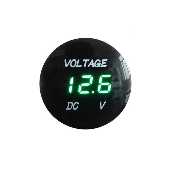 12-24V Mini LED Digital Voltmeter Waterproof Color Display Voltage Tester Monitor Modification For Car Motorcycle ATV Truck
