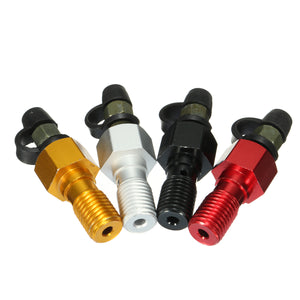 M10x1.25mm Motorcycle Brake Caliper Bleed Screw Nipple Dust Cap Washer