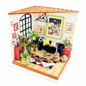 Robotime DG106 Doll House Miniature Furniture Wooden DIY Dollhouse Toy Decor Craft Gift