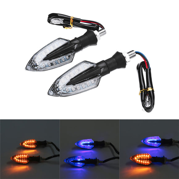 12V 2Pcs Motorcycle LED Side Lights Turning Signal Directional Turn Lamp Indicators