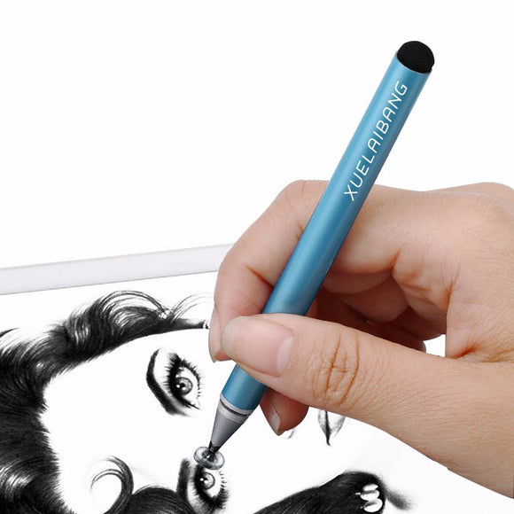 Shelley Pen 2 In 1 Fiber & Disc Tips Capacitive Touch Screen Stylus Pens For iPhone iPad Smart