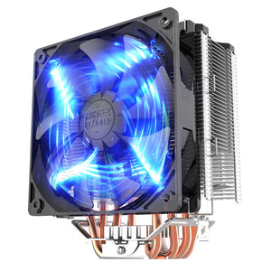 Pccooler Donghai X5 4 Pin Blue LED Copper CPU Cooler Cooling Fan for Intel LGA 115X/LG775 AMD 754