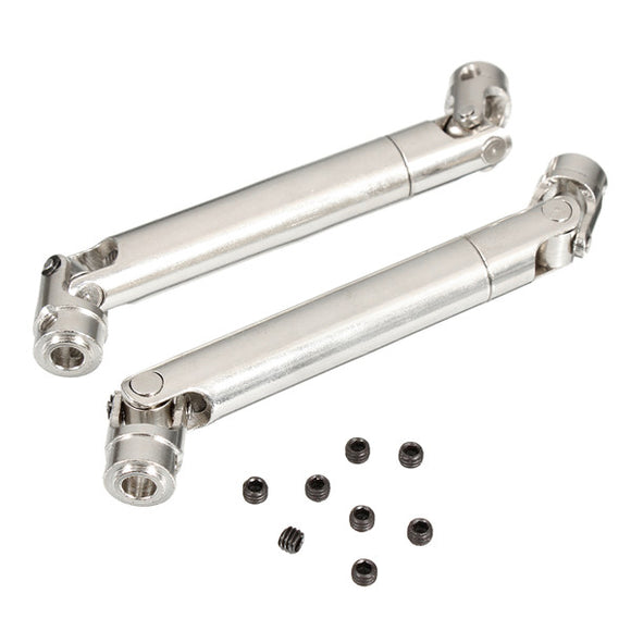 2Pcs 90-115mm Steel Center Universal Drive Shaft for Axial SCX10 1:10 RC Car