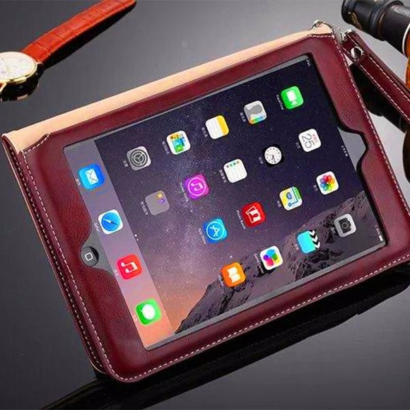 Ultra Thin Leather Shockproof Full Case Cover With Card Slot Kickstand For iPad Air 2
