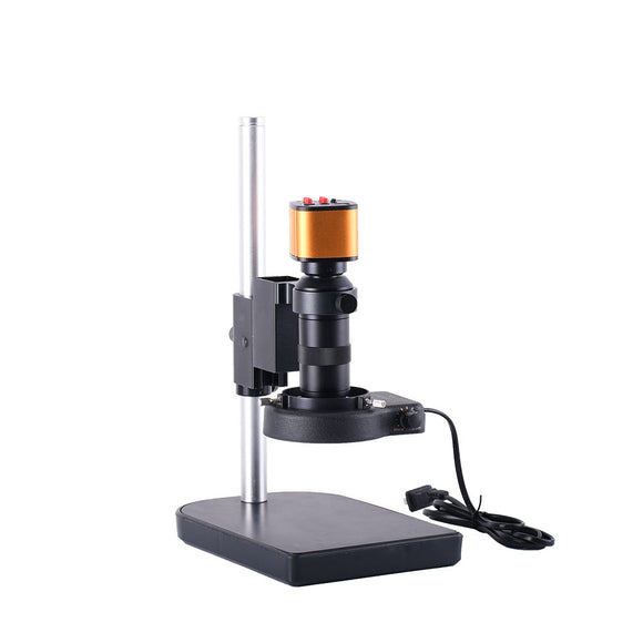 HAYEAR 16MP  Electronic Video Stereo Digital USB Industrial Microscope Camera 150X C-mount Lens Stand For PCB THT Soldering