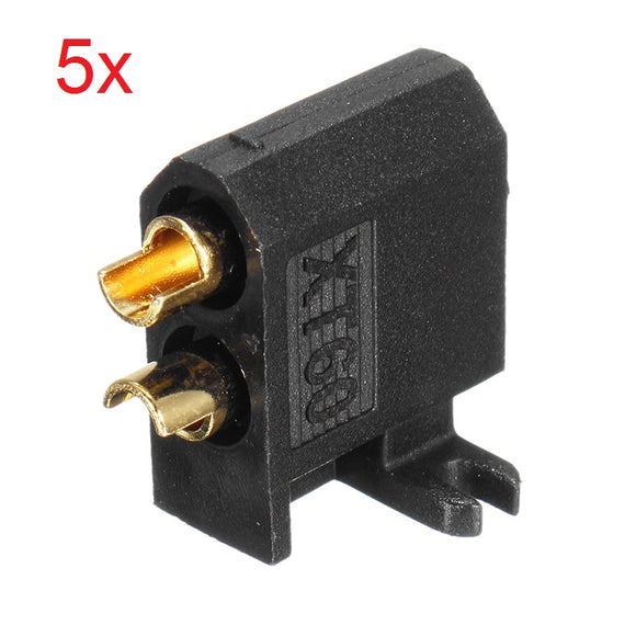 5 X AMASS XT60-C Female Bullet Side Horizontal Banana Plug for XT60 Head Connectors