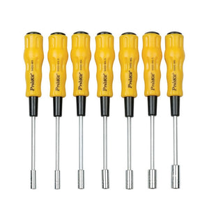 Proskit 1PK-9402 7Pcs 3-6mm Outer Hexagon Socket Electronic Hex Nut Driver Set Precision Screwdriver Set