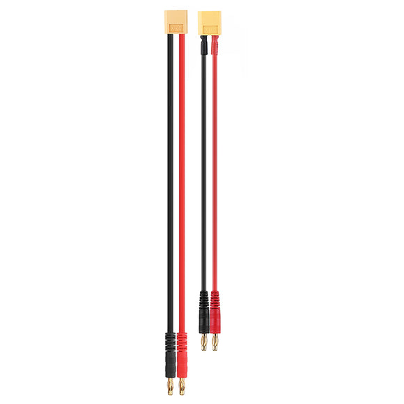 22cm 12/14AWG XT60 Male Female Plug to 4.0mm Banana Plug  Silicone Cable for B6AC Charger