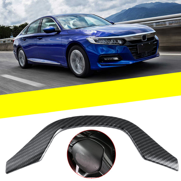 Carbon Fiber Interior Moulding  Steering Wheel Frame Covers Trim For Honda Accord 2018 2019