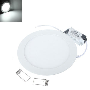3W 9W Ultra Thin LED Ceiling Round Panel Lamp Recessed Down Light AC110-240V