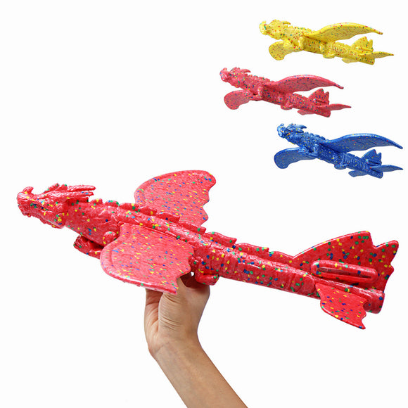 48cm Inertial Foam EPP Plane Toy Chinese Dragon Hand Launch Throwing Glider Aircraft