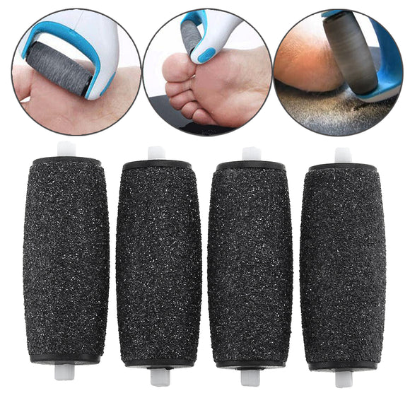 4Pcs Replacement Refill Roller Heads For Scholls Velvet Smooth Electric Foot File Express For Skin Remover
