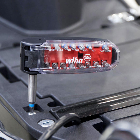WIHA 17Pcs Magnetic Screwdriver Bits Kit Vanadium Steel Pocket Size Screw Driver Repair Tool