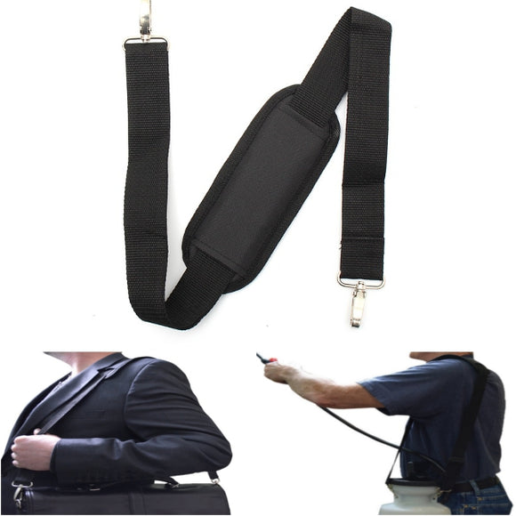 48in/122cm Replacement Shoulder Waist Strap Luggage Padded Safety Bag Adjustable Belt Black