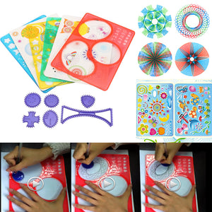 12pcs Creative Original Spirograph Design Set DIY Draw Drawing Kids Art Craft