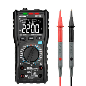 MESTEK DM100 10000 Counts Digital Multimeter High Speed Smart Double Core T-rms NCV Temperature multimetro Anti-burn Fuse Alarm multimeters