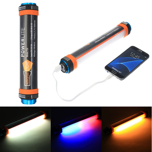 380LM Rechargeable LED Camping Tent Lantern IP68 USB Flashlight Wtih Mosquito Lamp Mode 7800mAh