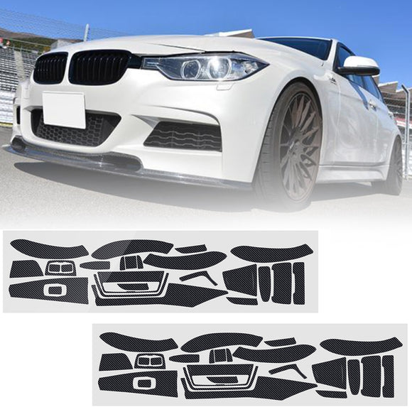 Carbon Fiber Pattern Car Interior Dashboard Sticker Wrap Decoration Right Hand Driving for BMW 3-Series F30 F31 F35 2001-2017