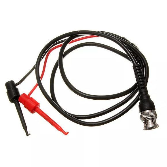 2pcs DANIU BNC Male Plug Q9 to Dual Hook Clip Test Probe Cable Leads