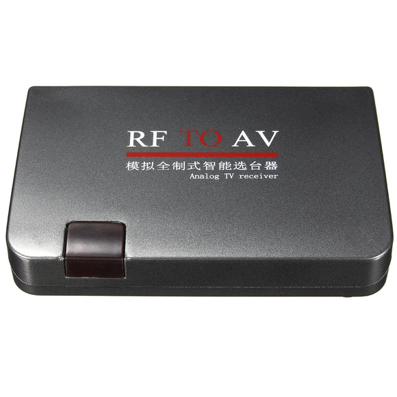 RF To AV Analog B TV Receiver Converter Modulator Adapter + Video Cable EU