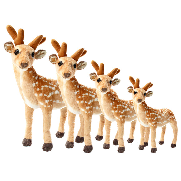 Children Kid Toy Sika Stuffed Plush Toy Deer Soft  Animal Toy House Play