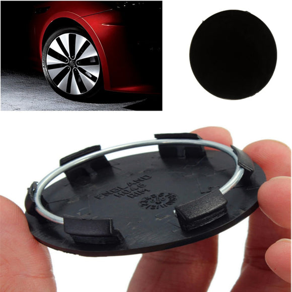 50mm Black Car Wheels Centre Blank Cap Hubcap Covers No Logo