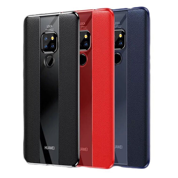 Bakeey Luxury Shockproof PU Leather + Soft TPU Back Cover Protective Case for Huawei Mate 20