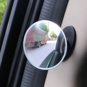 5CM Car B Pillar Door Side Blind Spot Rearview Mirror HD Convex Glass 360 Wide Angle Mirror
