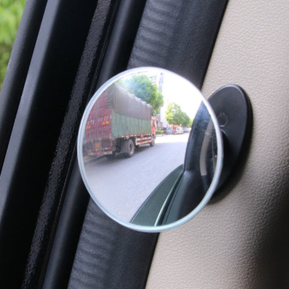 5CM Car B Pillar Door Side Blind Spot Rearview Mirror HD Convex Glass 360 Wide Angle Mirror